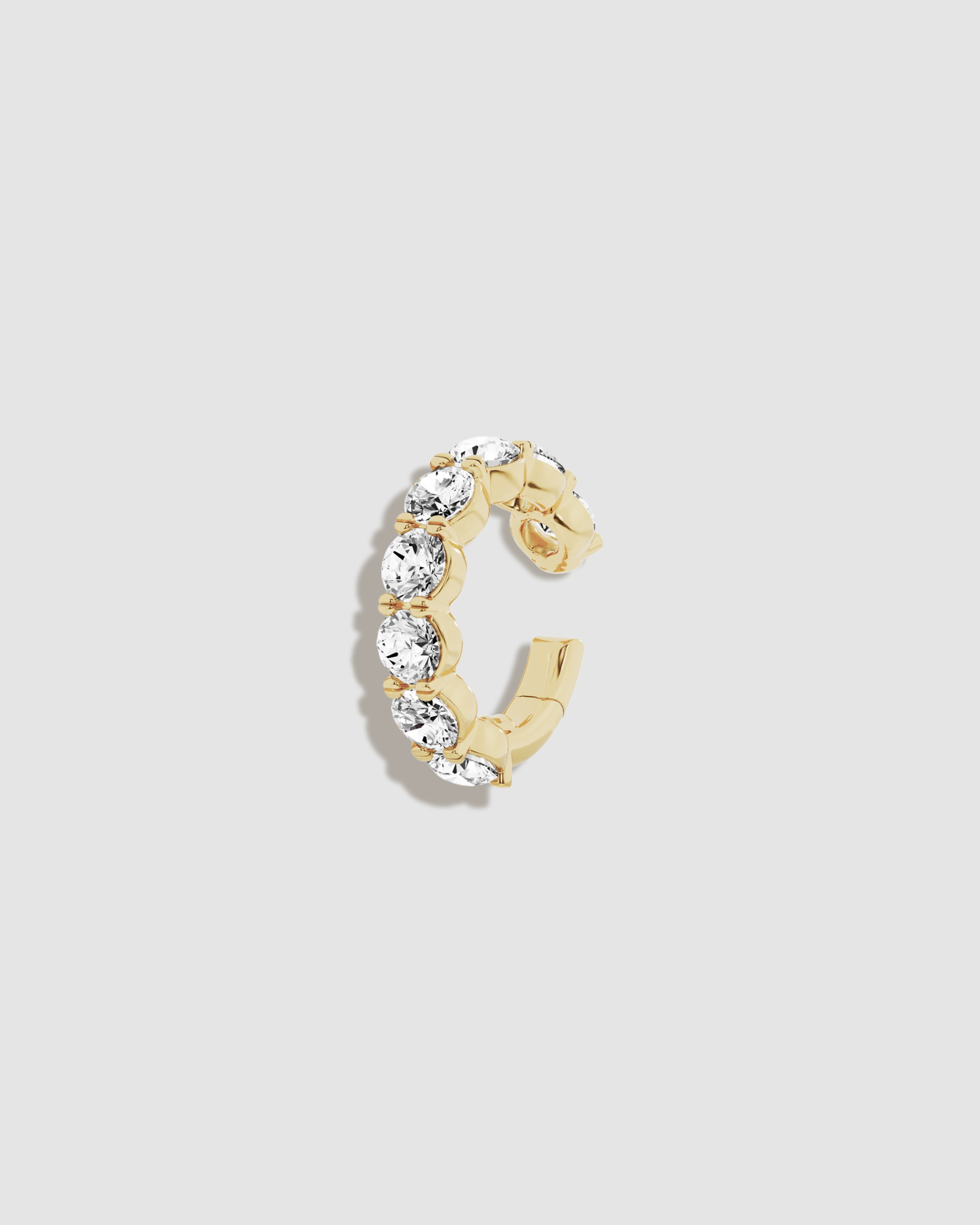 lab diamond ear cuff