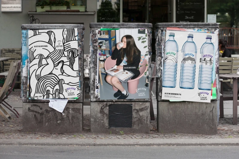 Vöslauer poster mockup