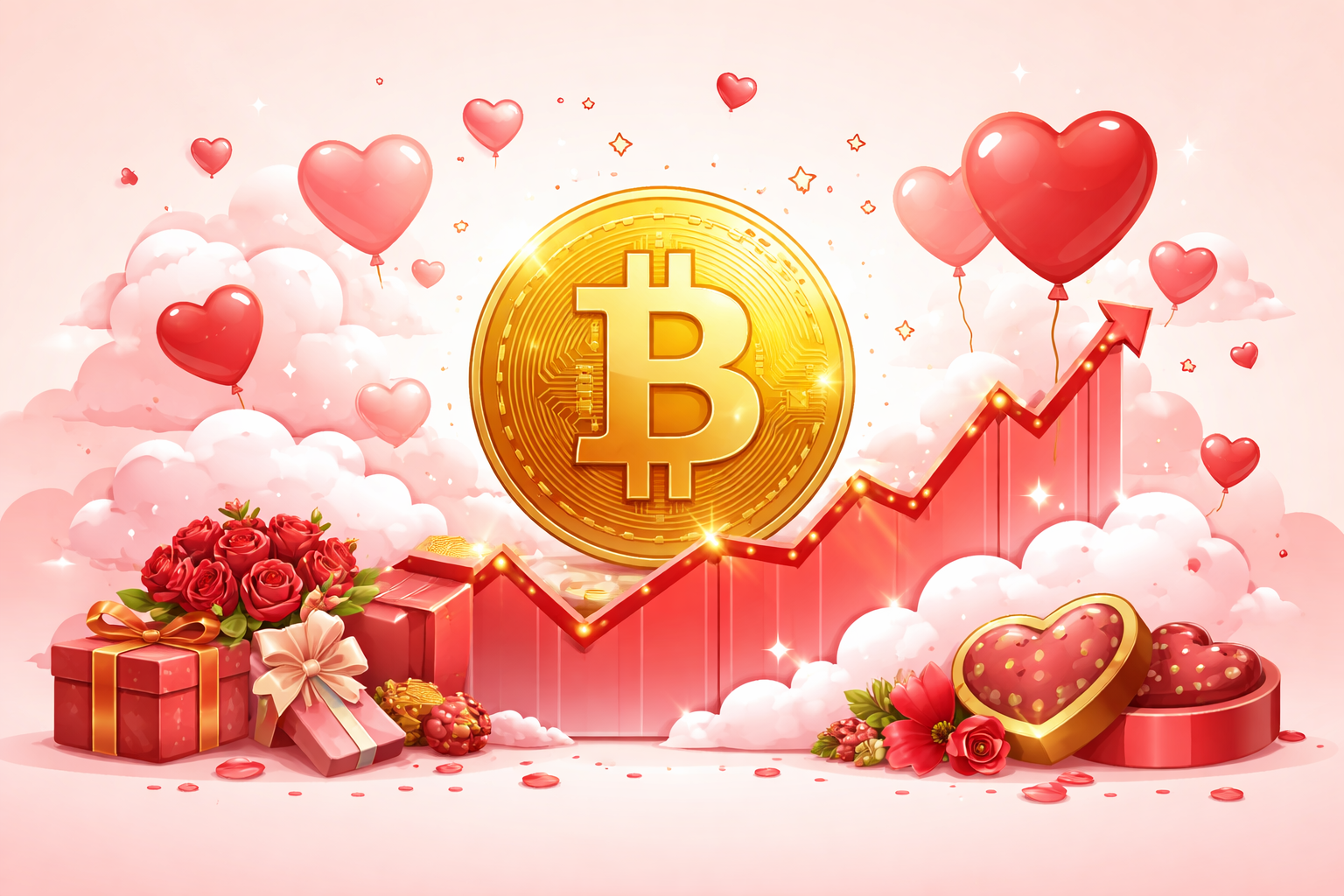 バレンタインデーのビットコイン価格 💘（2011〜2026）