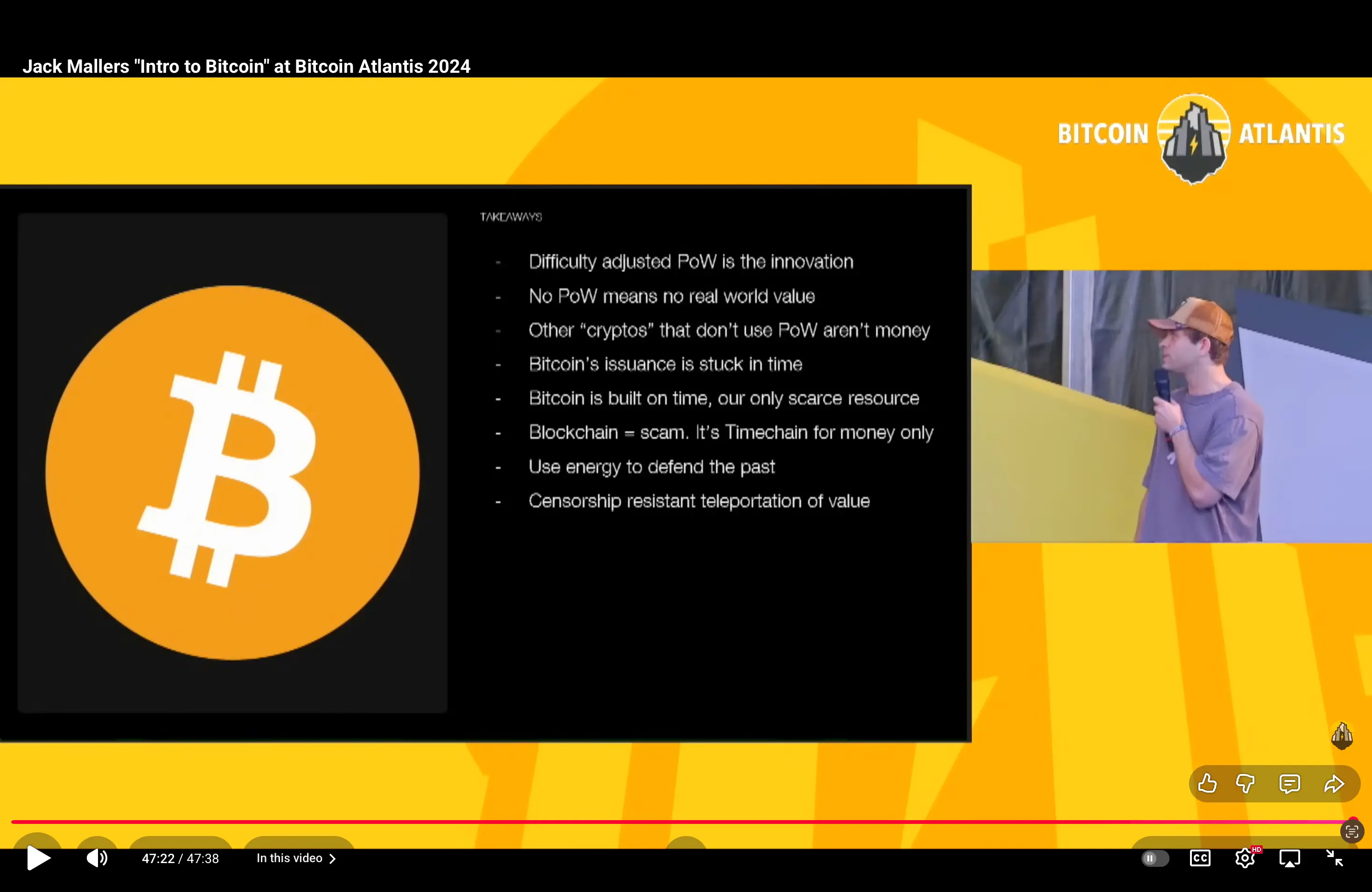 Jack Mallers「ビットコイン入門」＠ビットコイン・アトランティス 2024