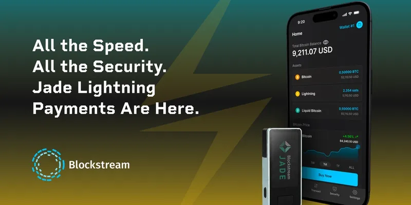 Blockstream Jade、ライトニング対応へ──コールドストレージのままL2決済が可能に