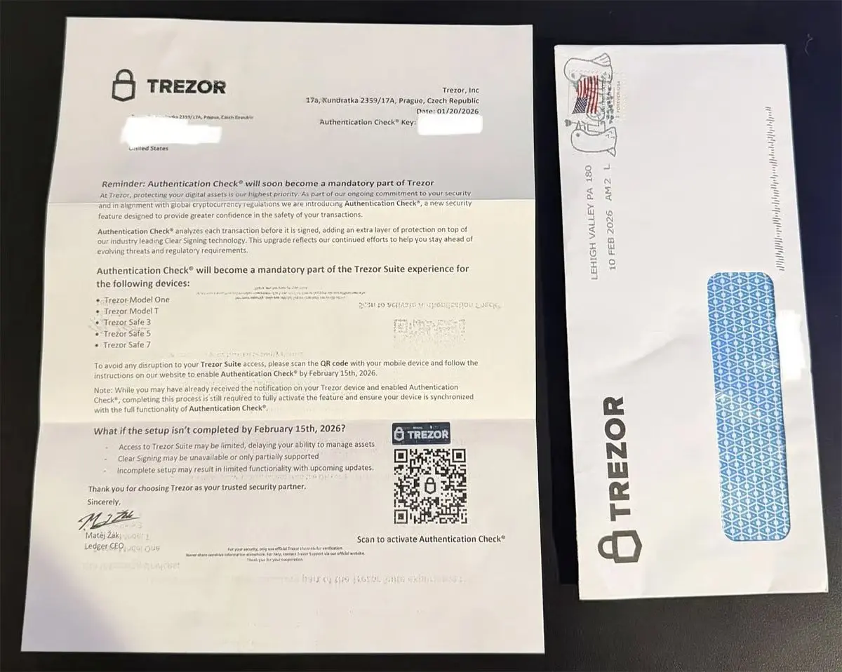 Ledger・Trezorユーザーを狙う新手の“郵送”フィッシング詐欺が発生——高品質な偽手紙でリカバリーフレーズを盗む手口