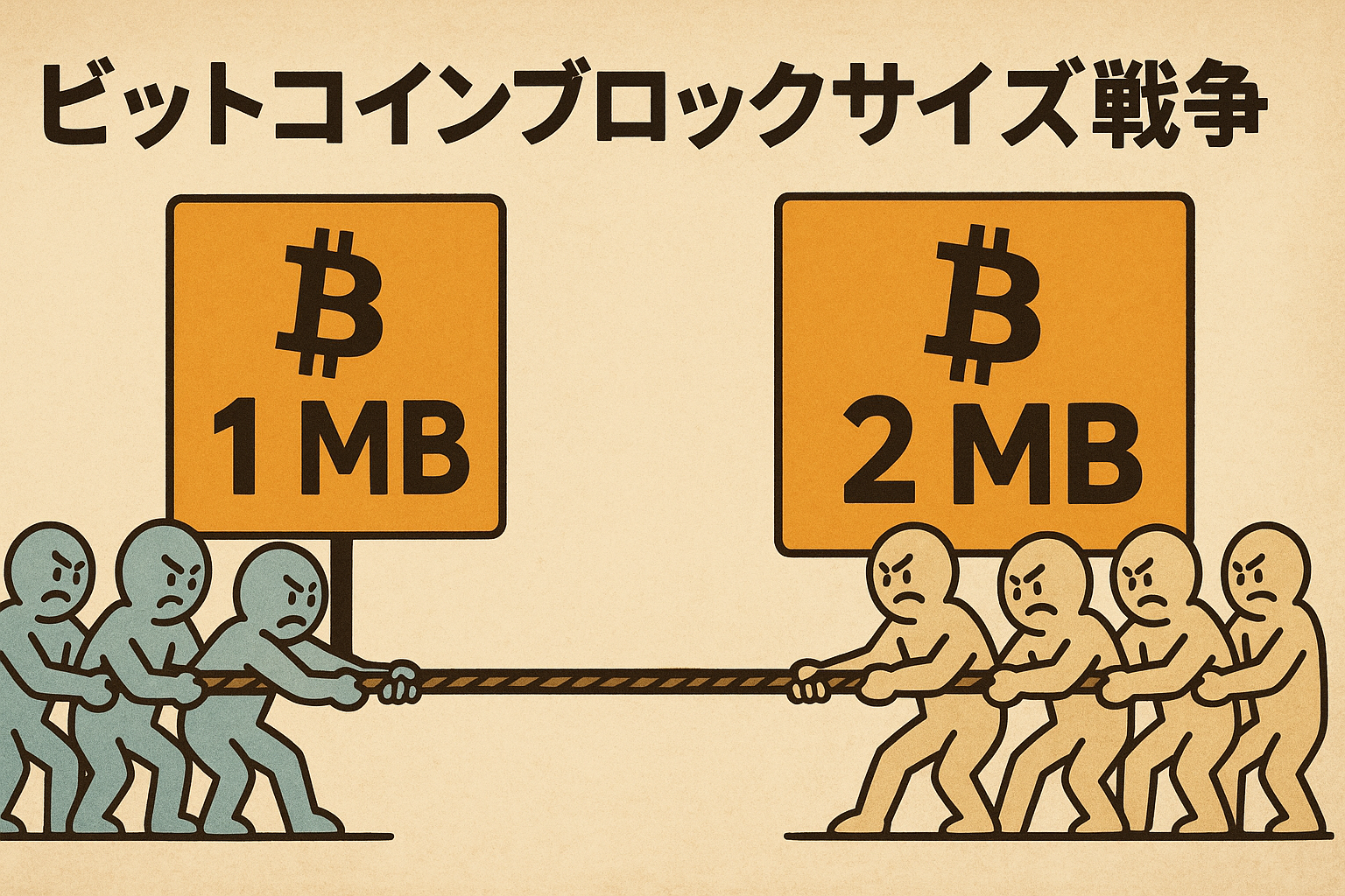 ブロックサイズ戦争とは？なぜビットコインは分かれたのか？
