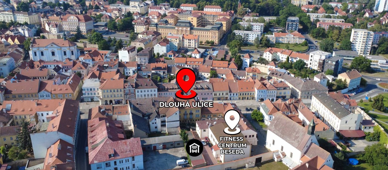 Prodej zděné garáže po rekonstrukci - centrum Litoměřic
