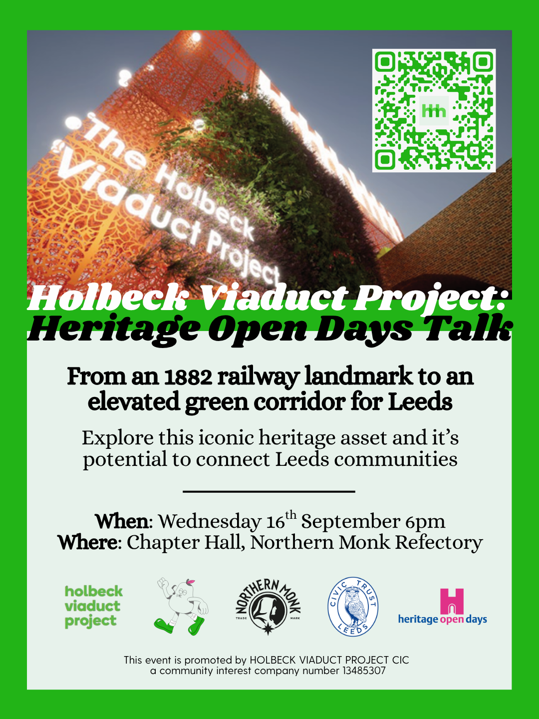 Heritage Open Days talk @ Chapter Hall, Northern Monk Refectory