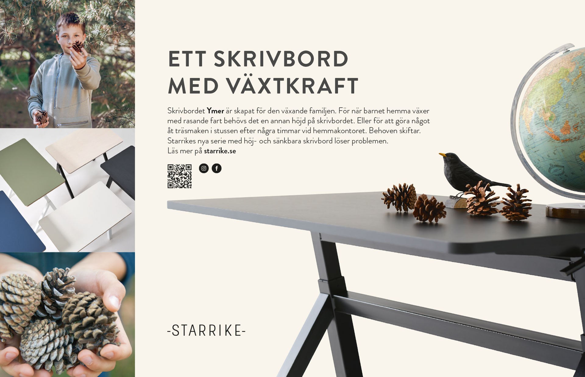 Annons för skrivbordet Ymer
