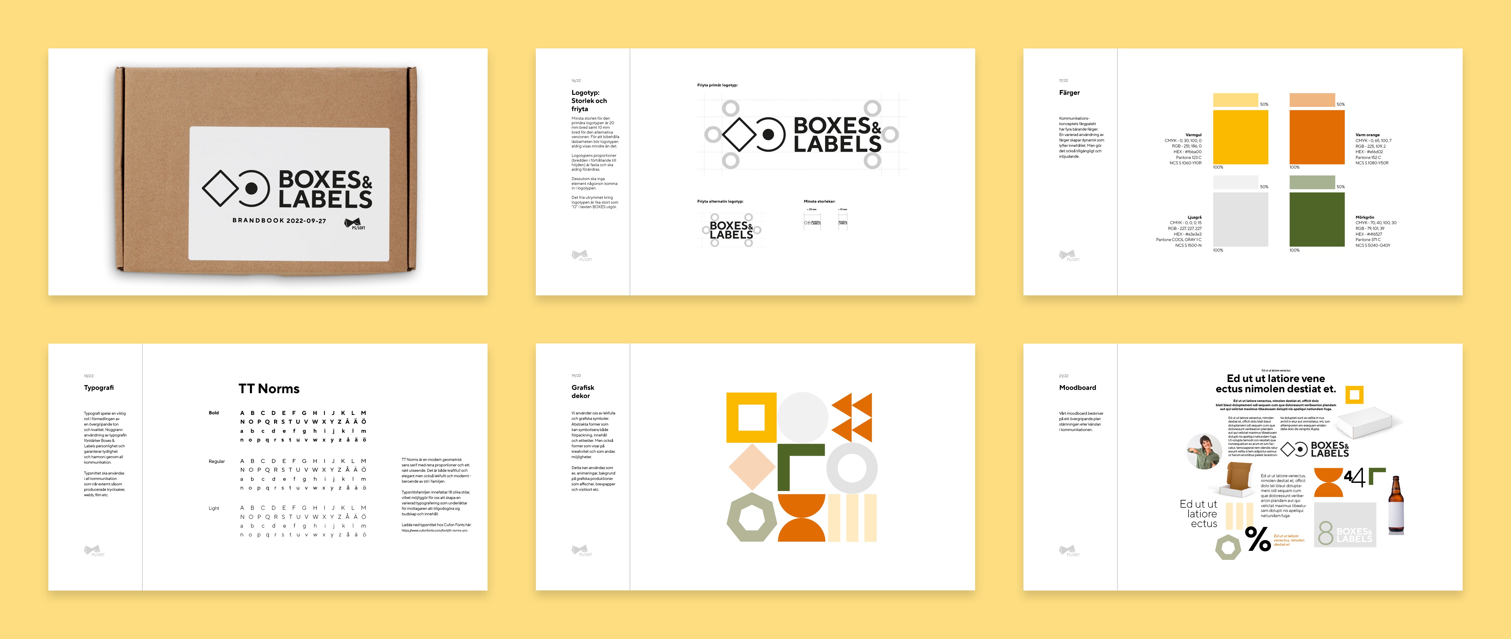 Ark med sidor från brandbook