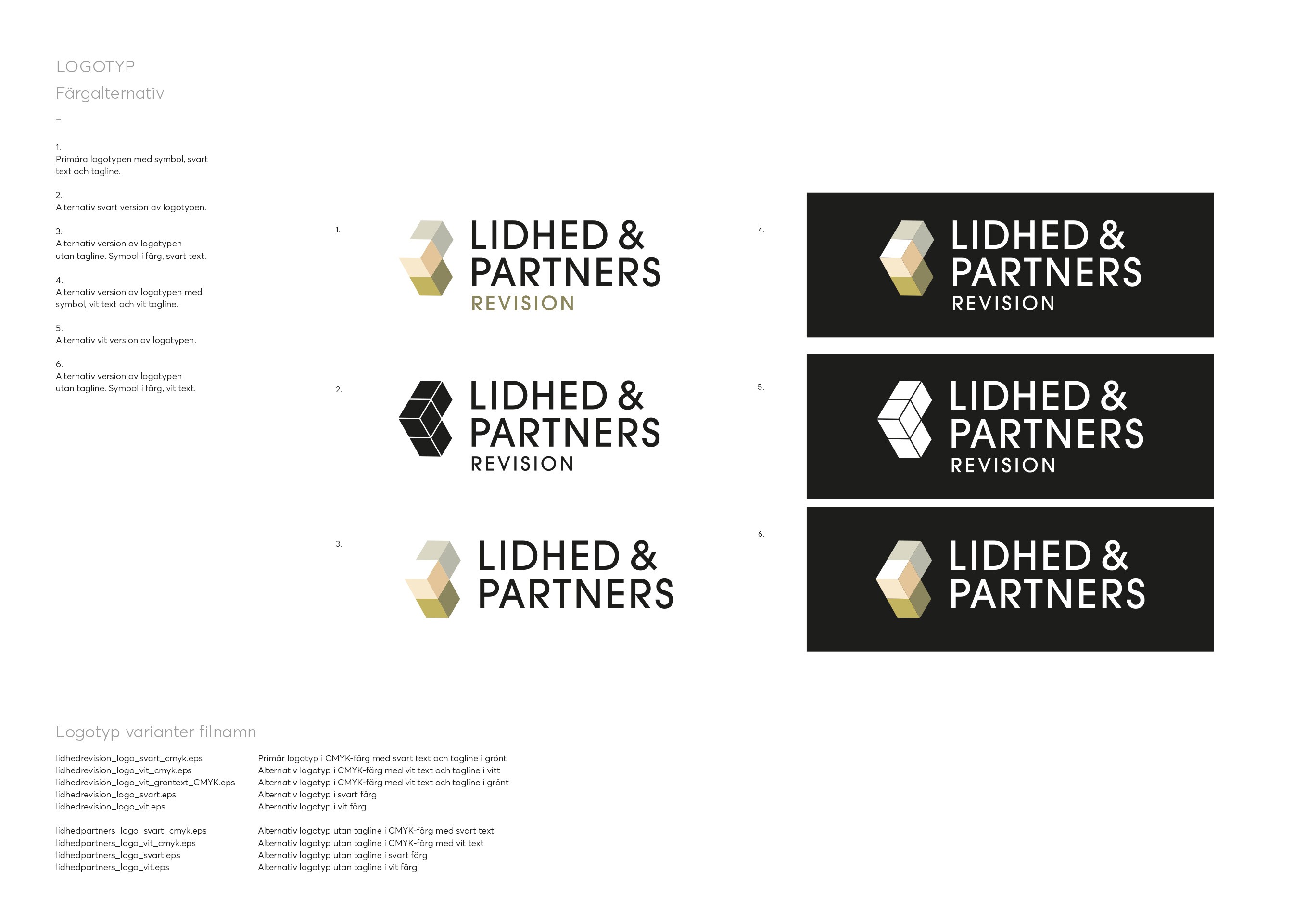 Logotyp för Lidhed & Partners revision
