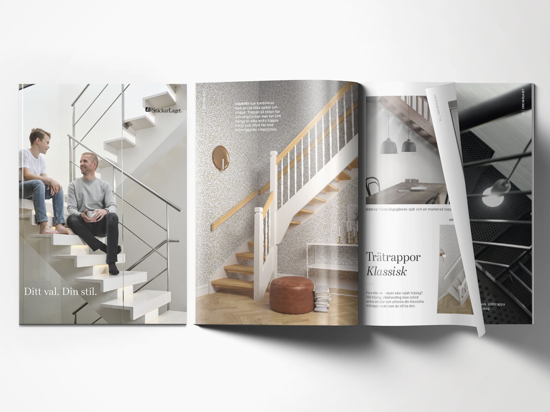 Sidor från Snickarlagets inspirationskatalog