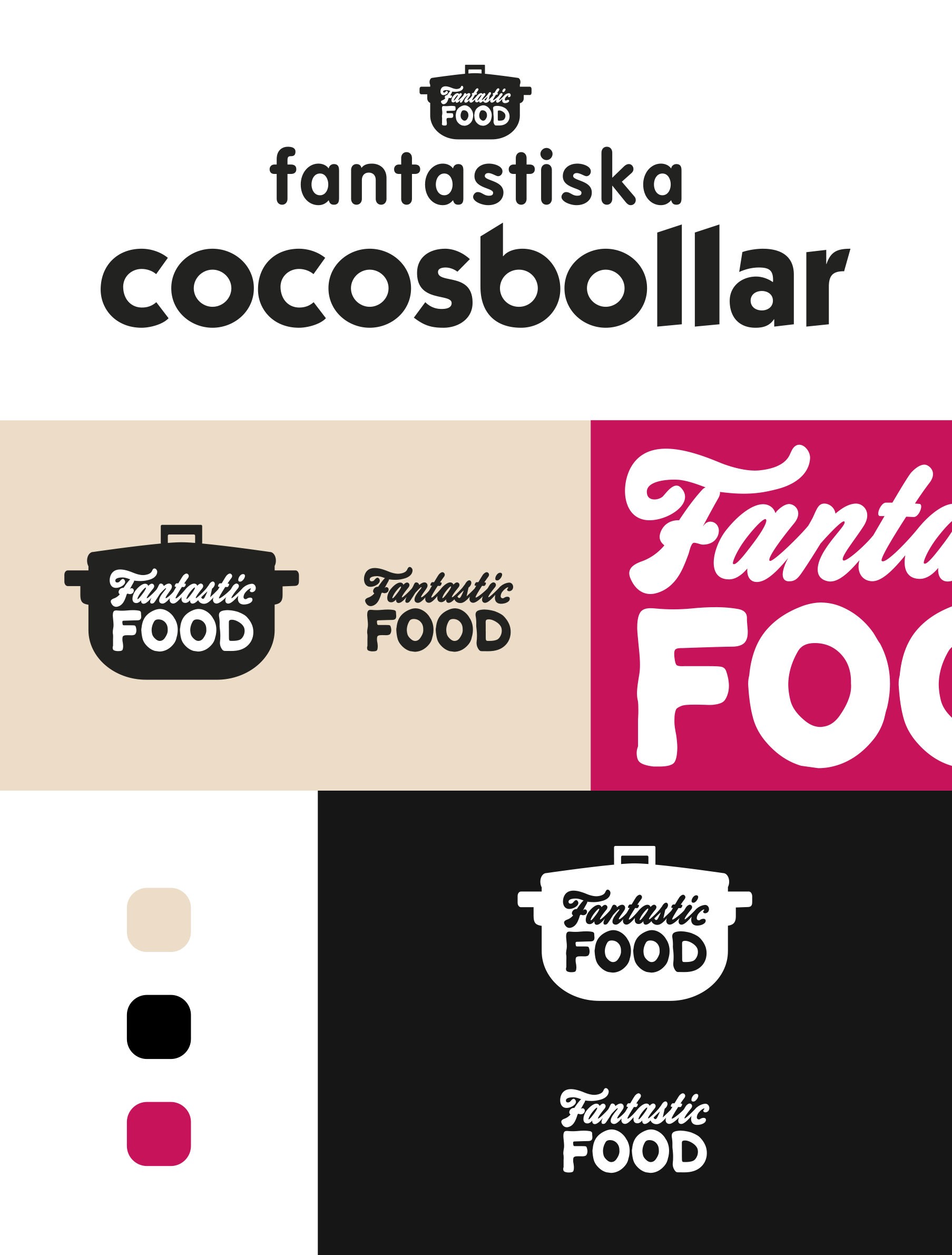 Sida som visar logotyp för Fantastic Food