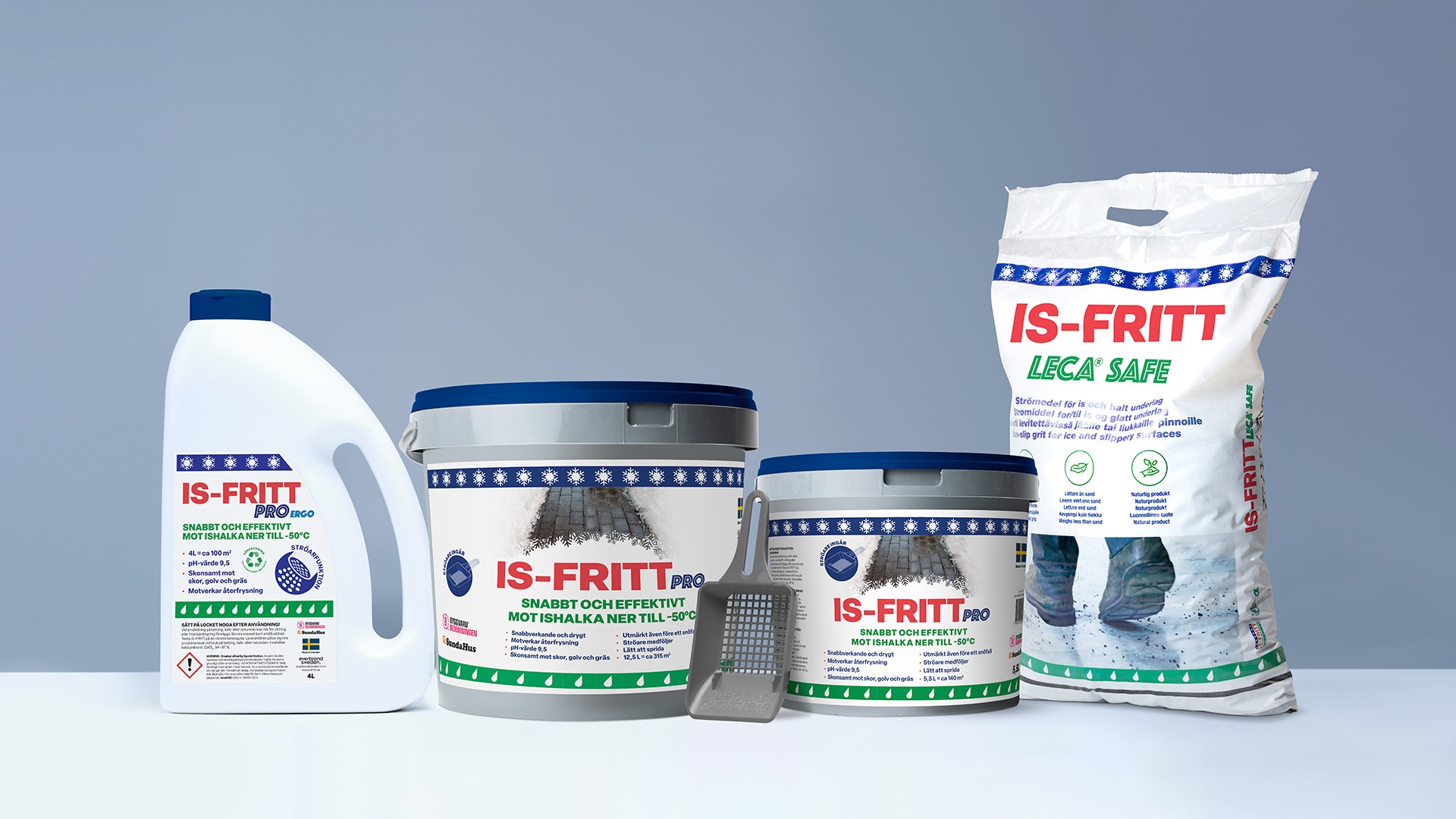 Gruppbild på Isifritt-produkter