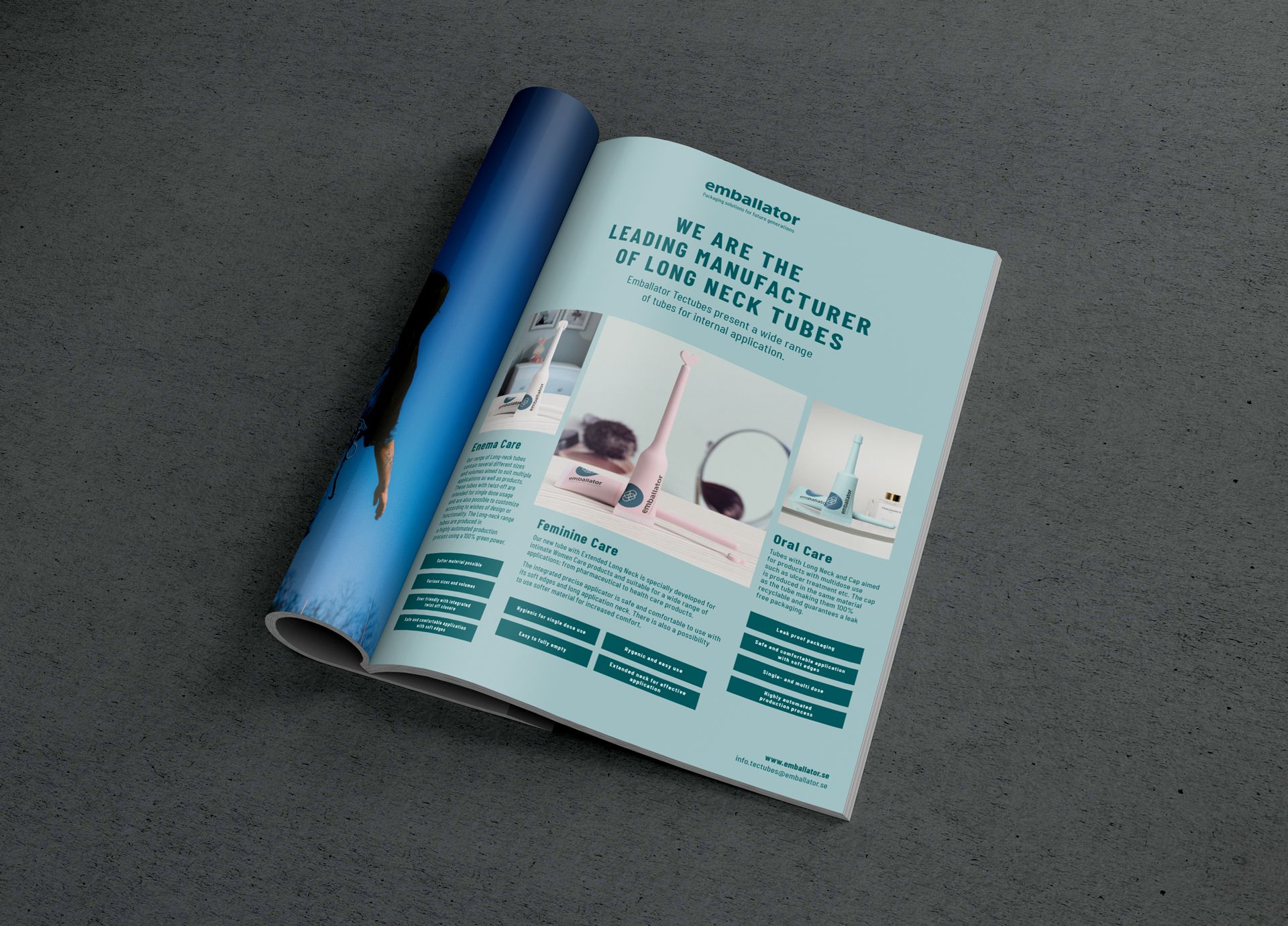 Annons inför mässa i New Delhi