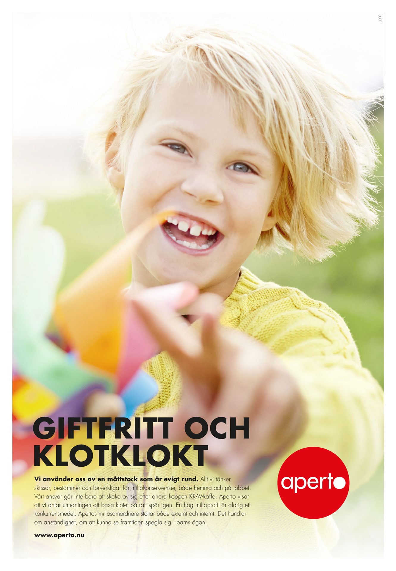 Annons - Giftfritt och klotklokt