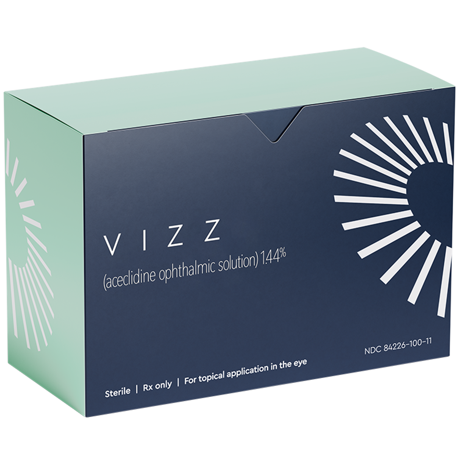 box of vizz aceclidine eye drops