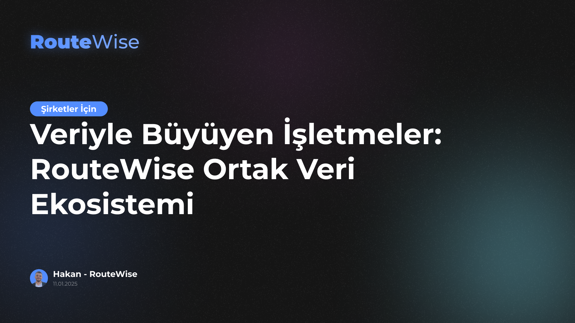 Veriyle Büyüyen İşletmeler: RouteWise Ortak Veri Ekosistemi