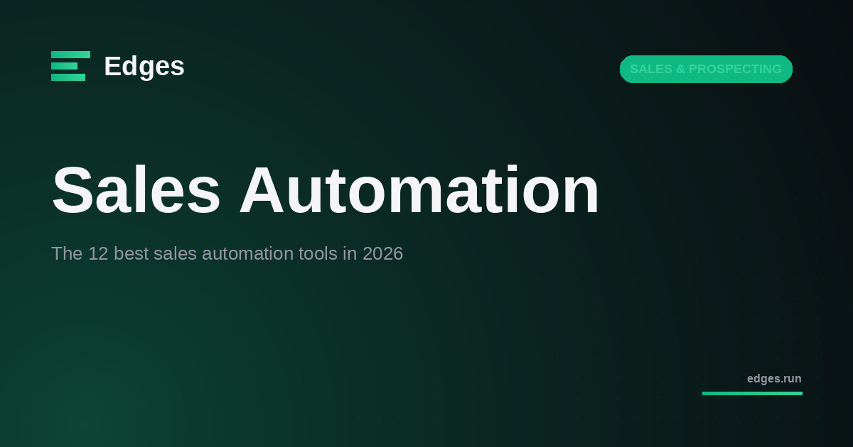 The 12 best sales automation tools in 2026