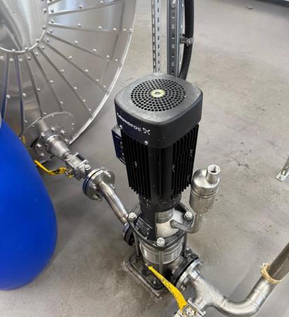 Pumpe & Rohrsystem – Produktionsbereich – Nachher