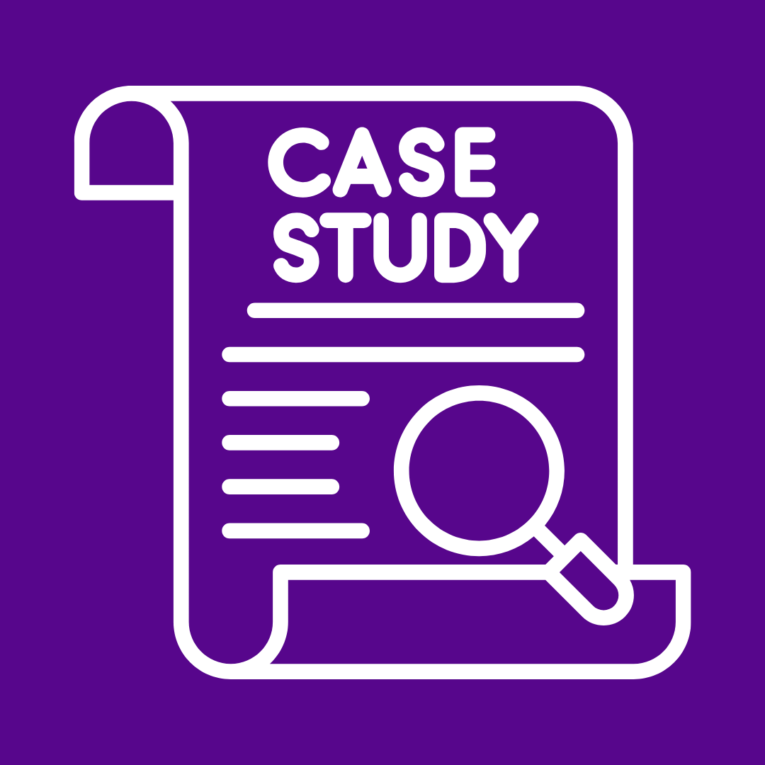 Business case study icon