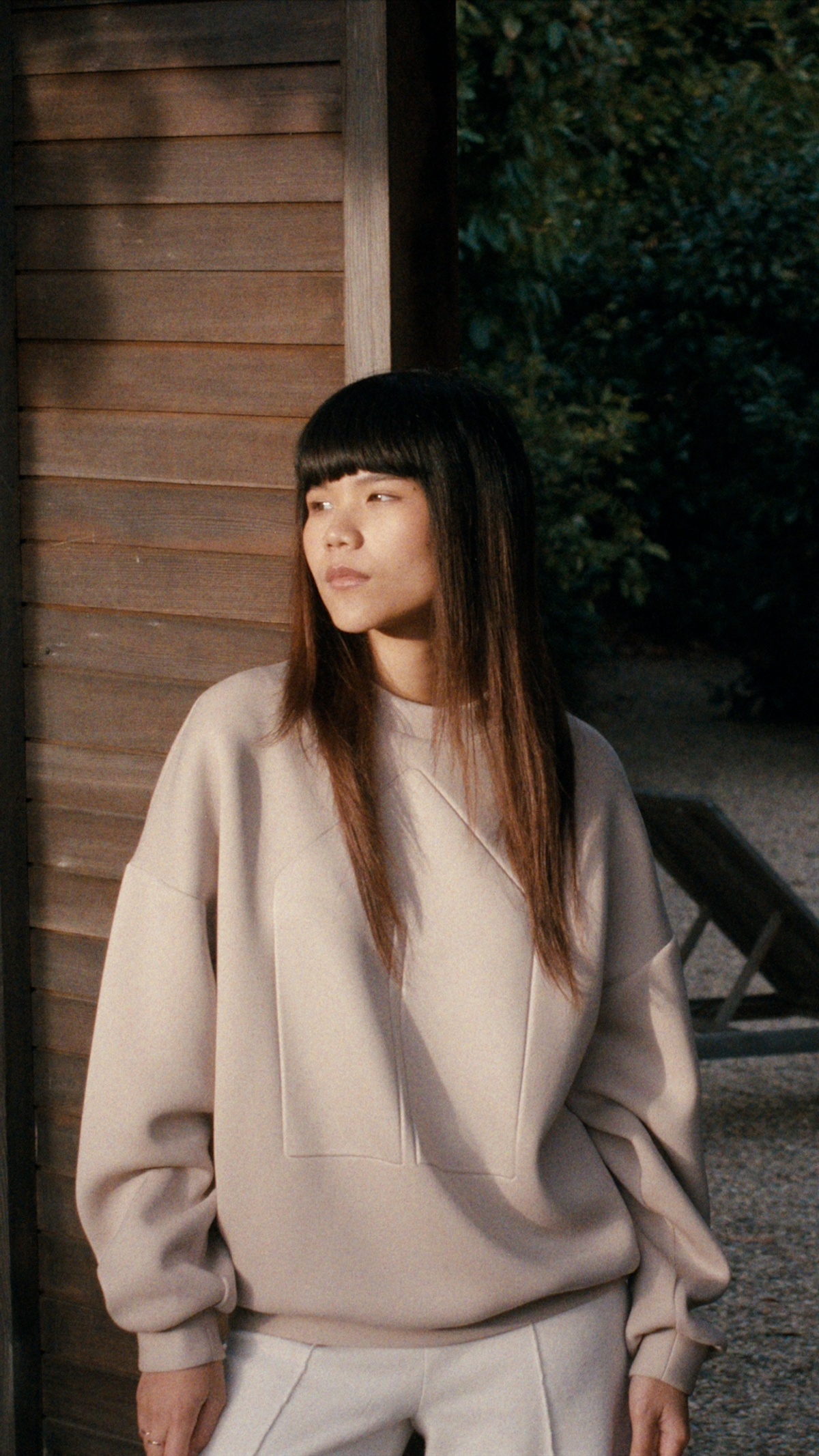 Home is a Foreign Place Trailer: Glenwood Signature Crewneck in Taupe and Black