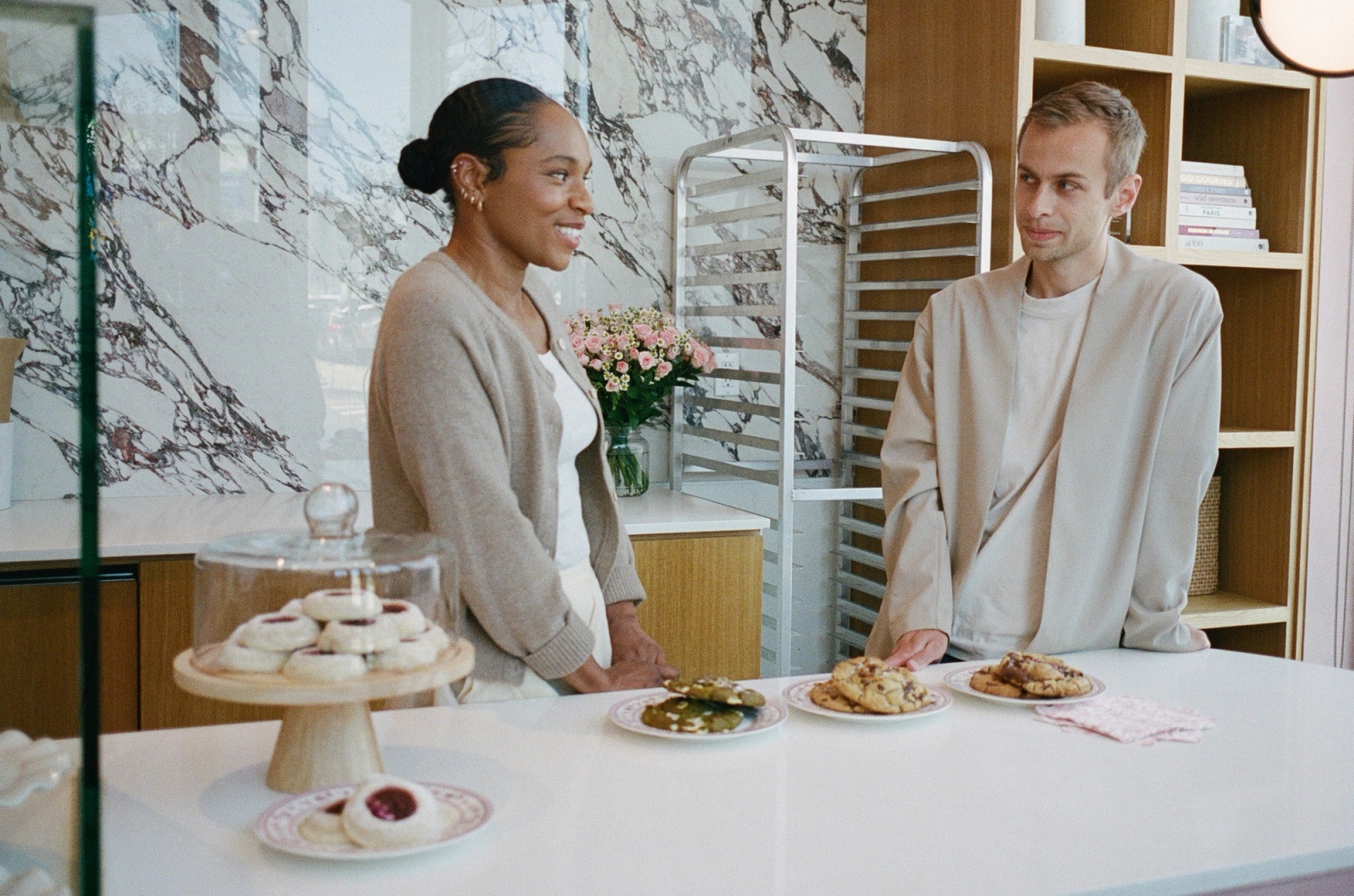 Justin Barber and Lara Adekoya