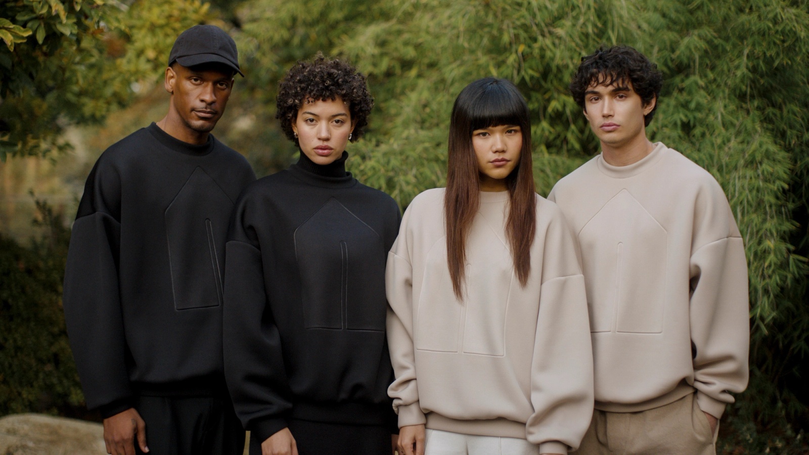 Models wearing the Glenwood Signature Crewneck – Home is a Foreign Place Collection