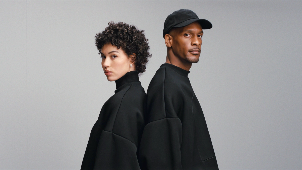 Home is a Foreign Place Studio Film: Glenwood Signature Crewneck in Taupe and Black