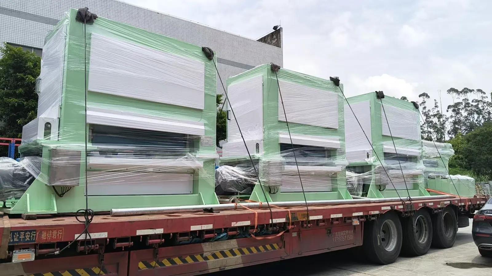 Carga de la línea de pulido de 1300 mm para su envío a Xuzhou