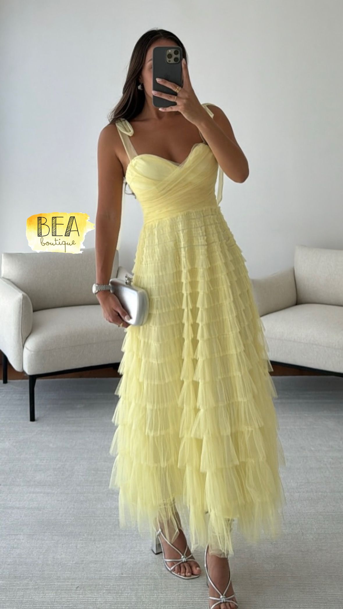 Vestido tul amarillo - Image 1