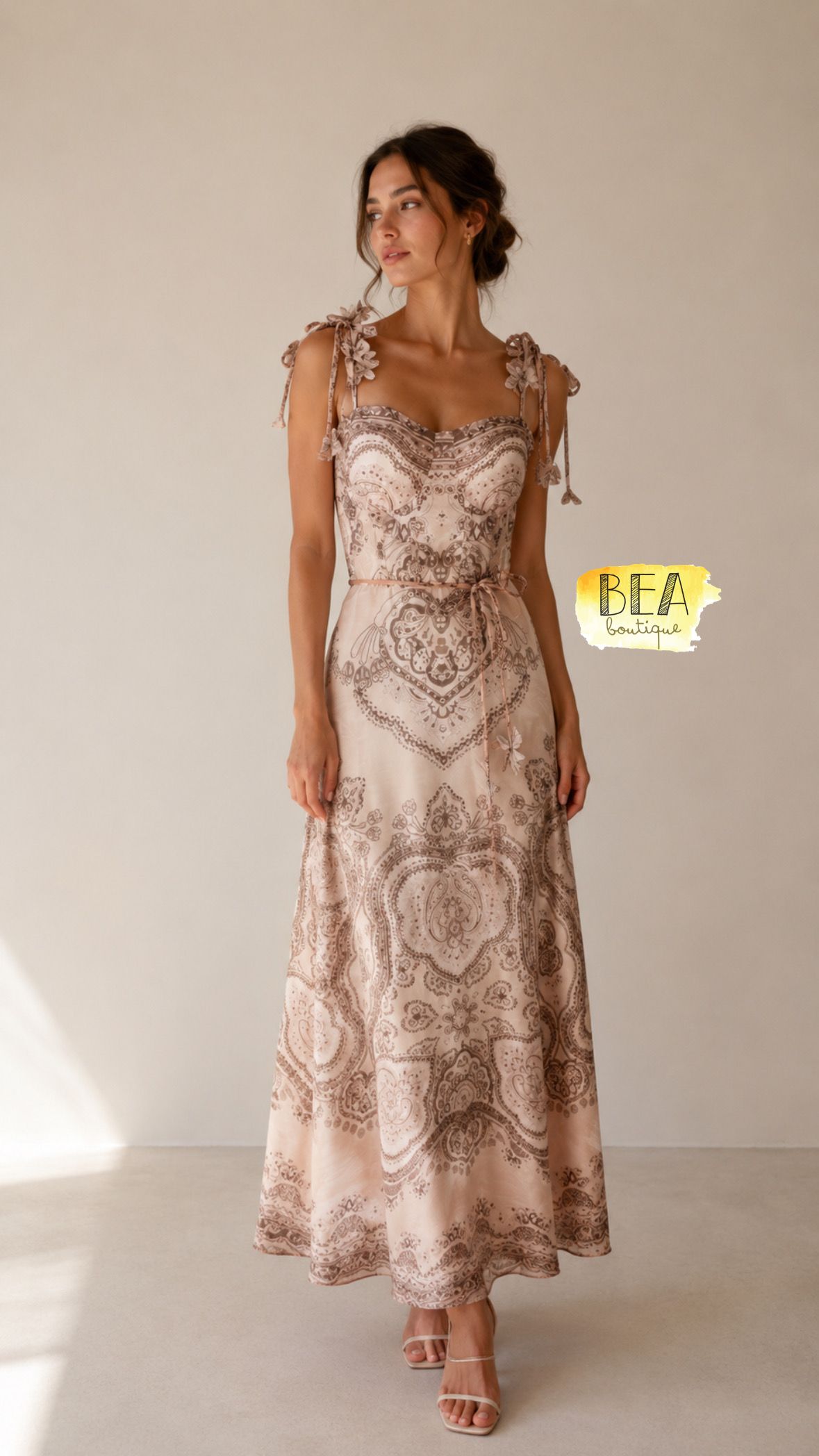 Vestido estampado midi  - Image 1