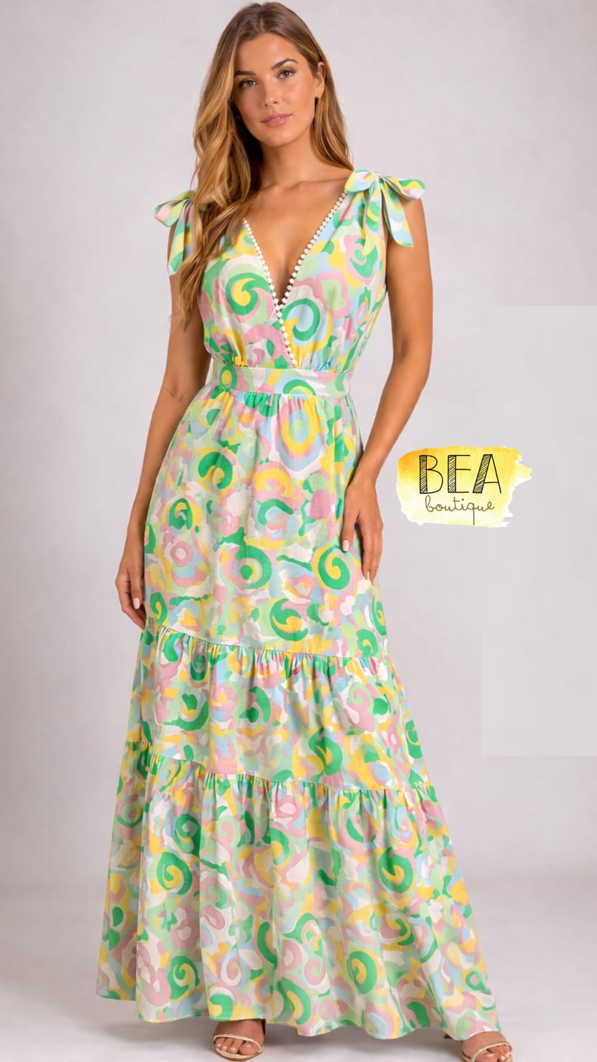 Vestido tirantes multicolor - Image 1