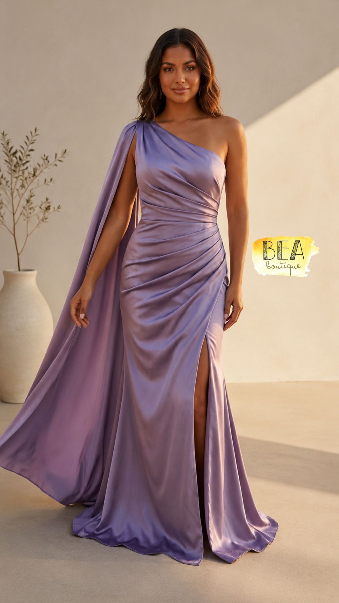 Vestido largo lila - Image 1