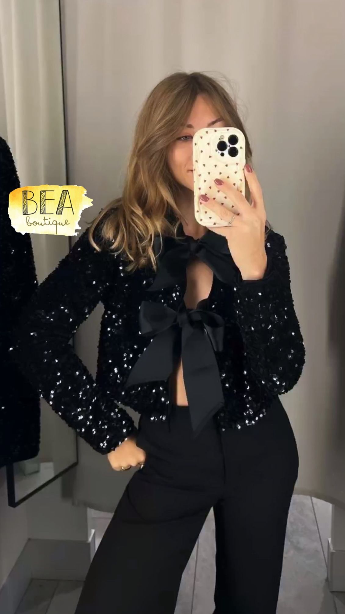 Blazer lentejuela c/ moños - Image 1