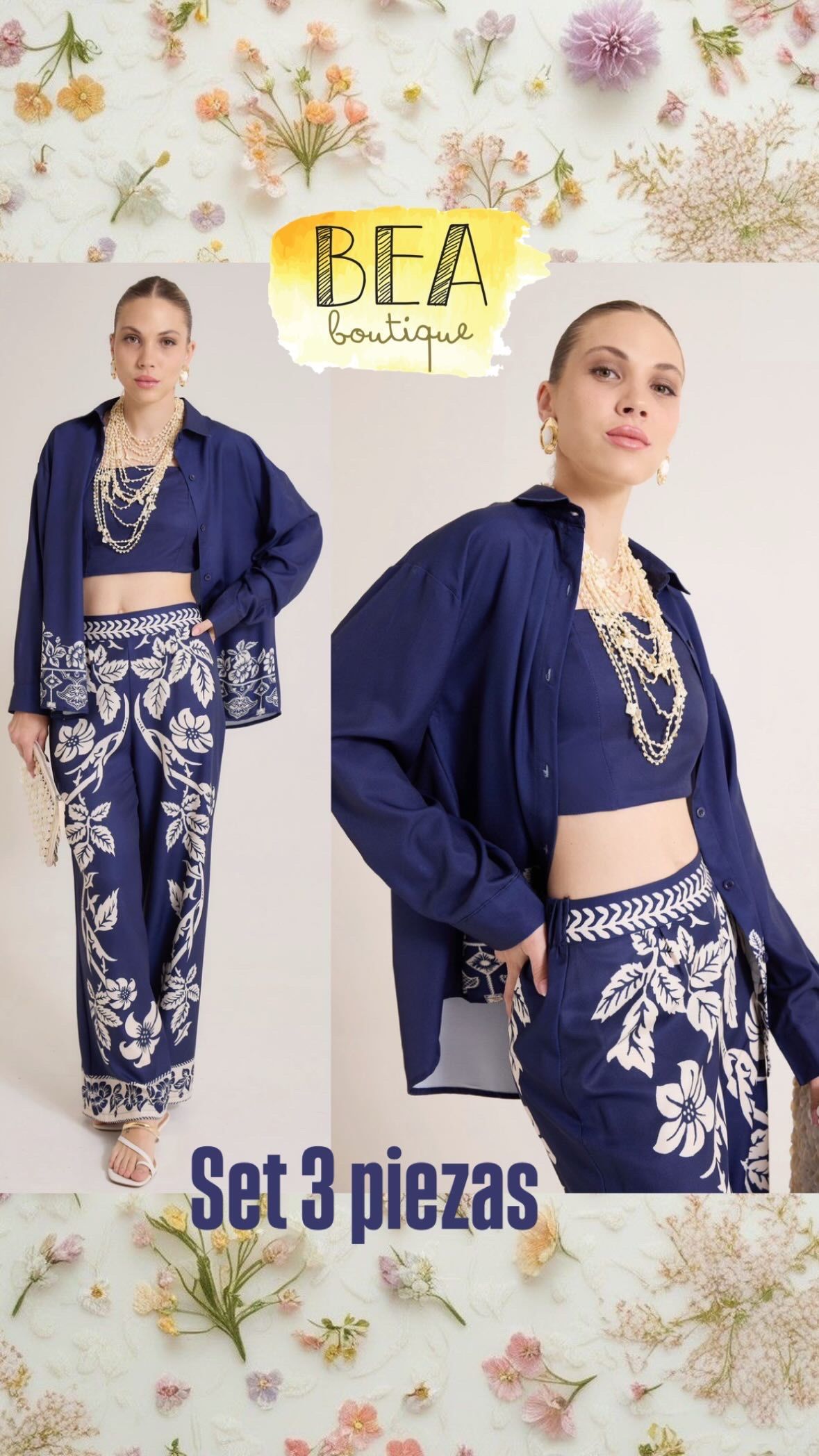 Set azul 3 piezas - Image 1