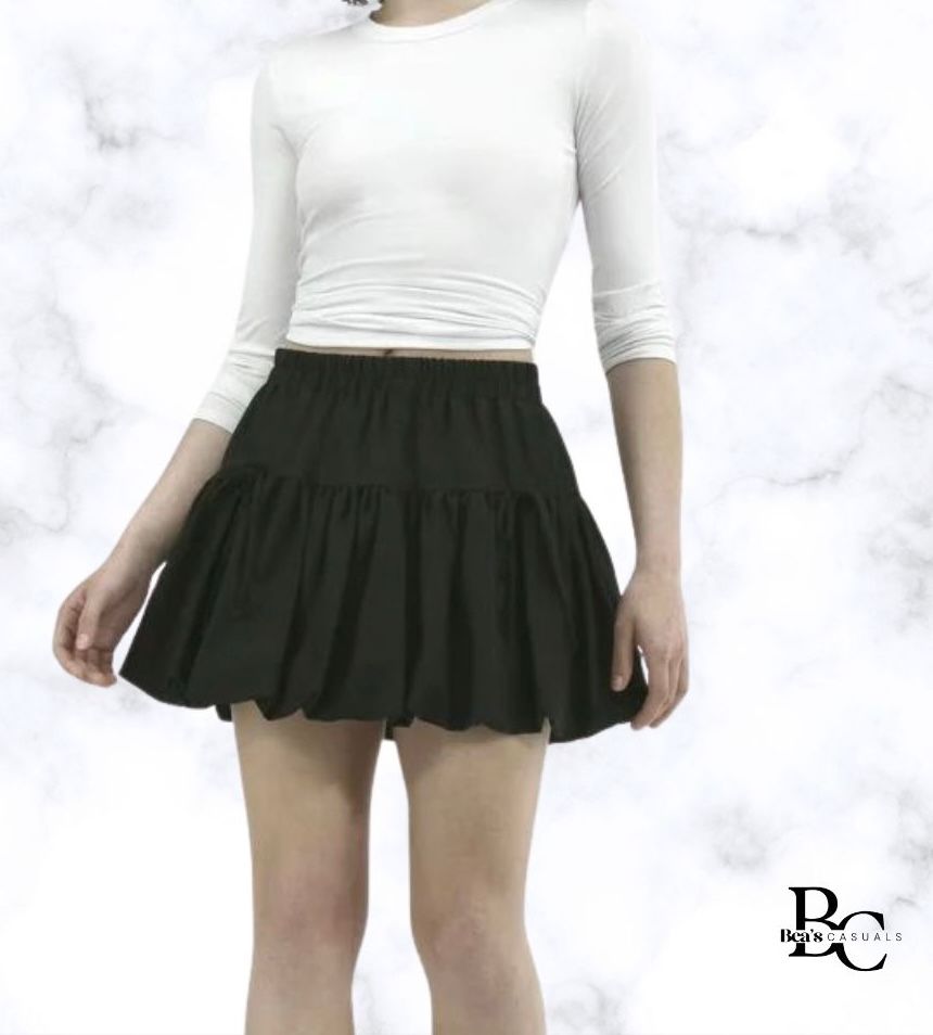 Falda globo negra  - Image 1