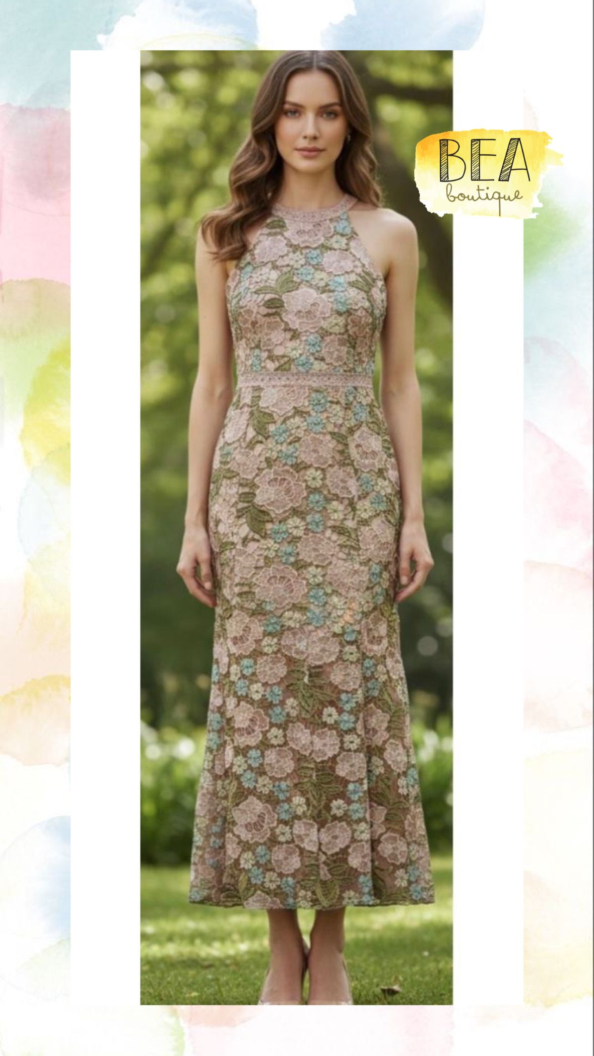 Vestido midi estampado  - Image 1