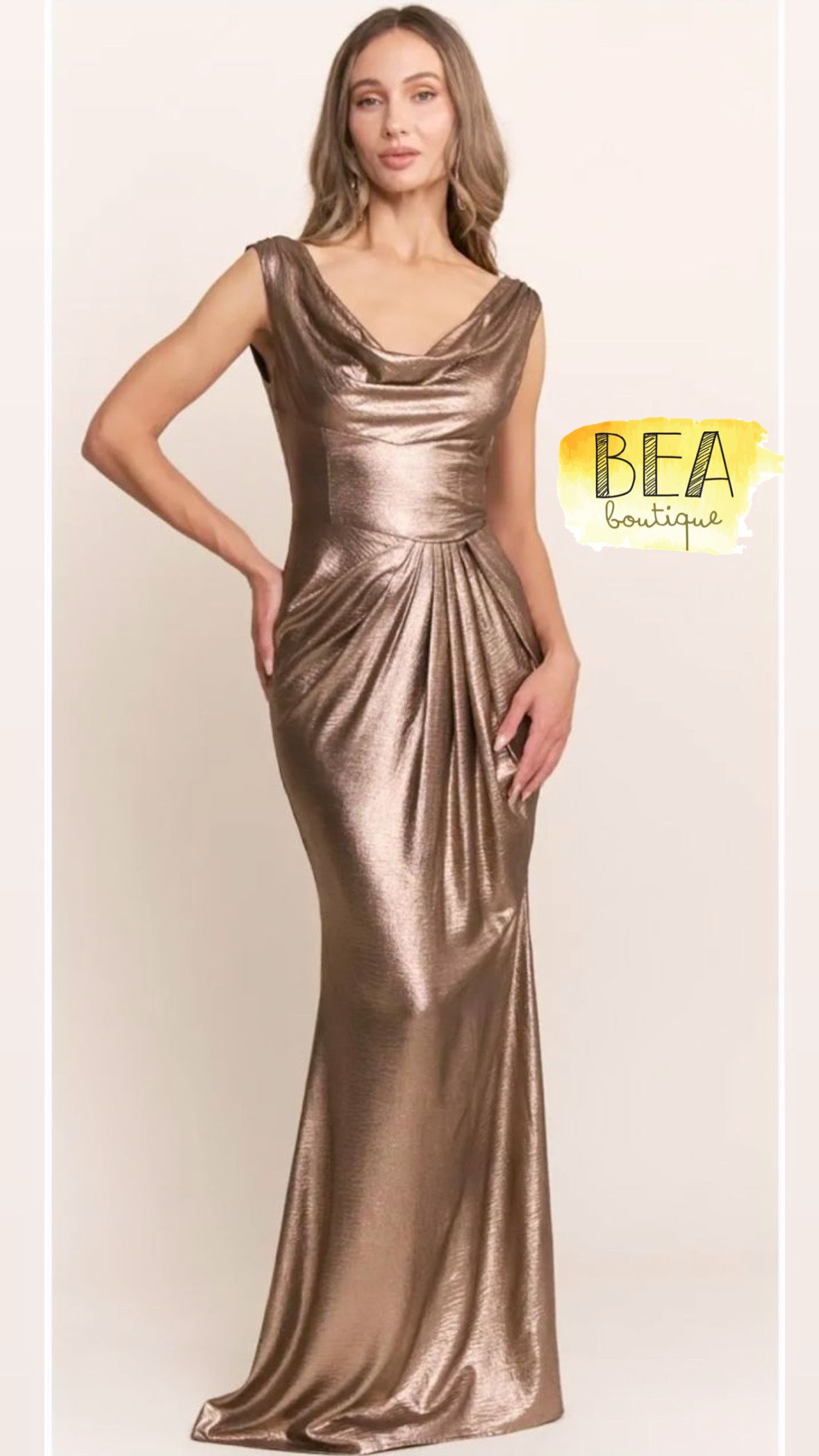 Vestido metallic gold - Image 1