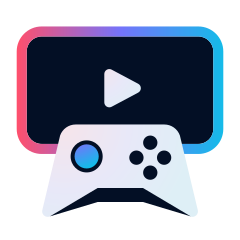 Image with video game remote and screen representing video advertising for games