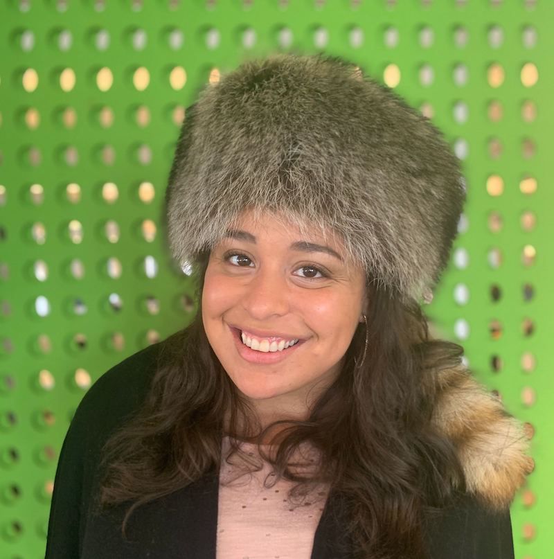 Grace Mashore with Hat of courage and grit