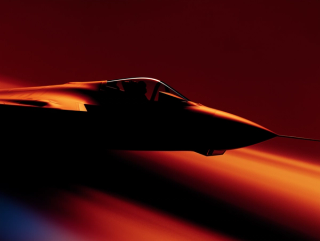 stylized image of a jet up close