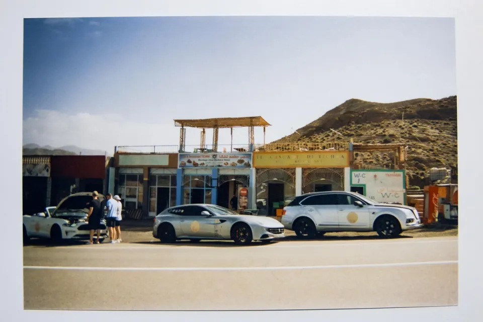 A Moroccan rest stop in the Atlas Mountains
