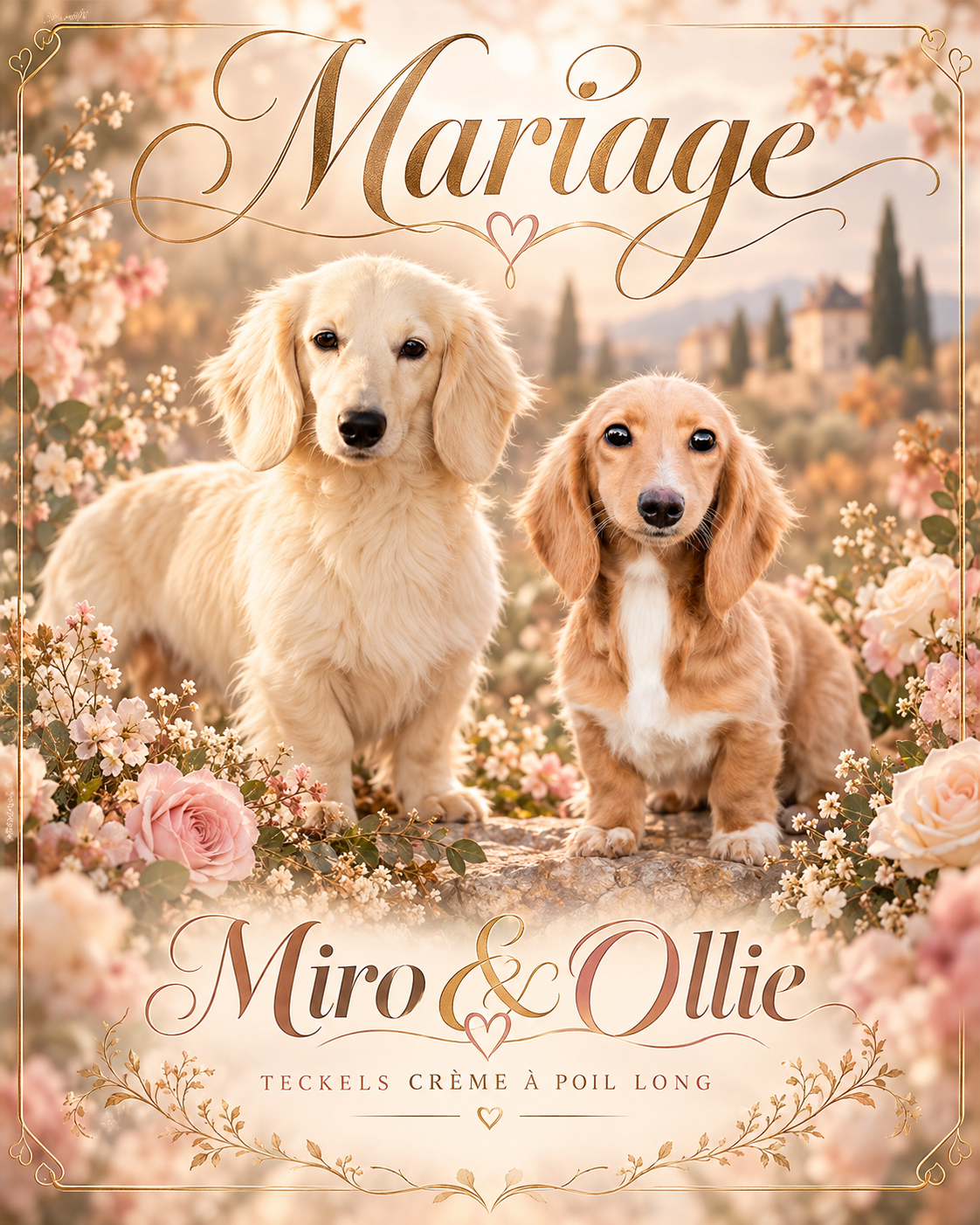 Portée Ollie et Miro, chiots Teckel