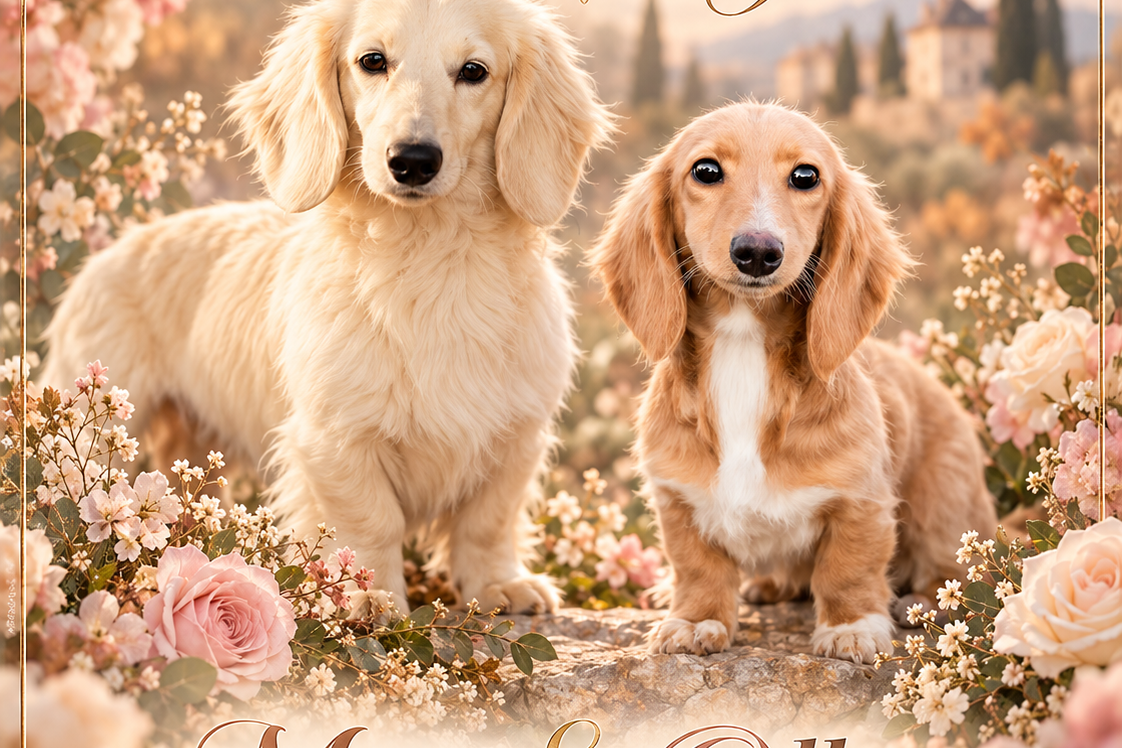 Portée Ollie et Miro, chiots Teckel