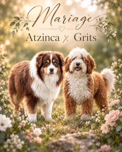 Portée Australian Mountain Doodle, chiots Australian Mountain Doodle nés le 9 septembre 2026