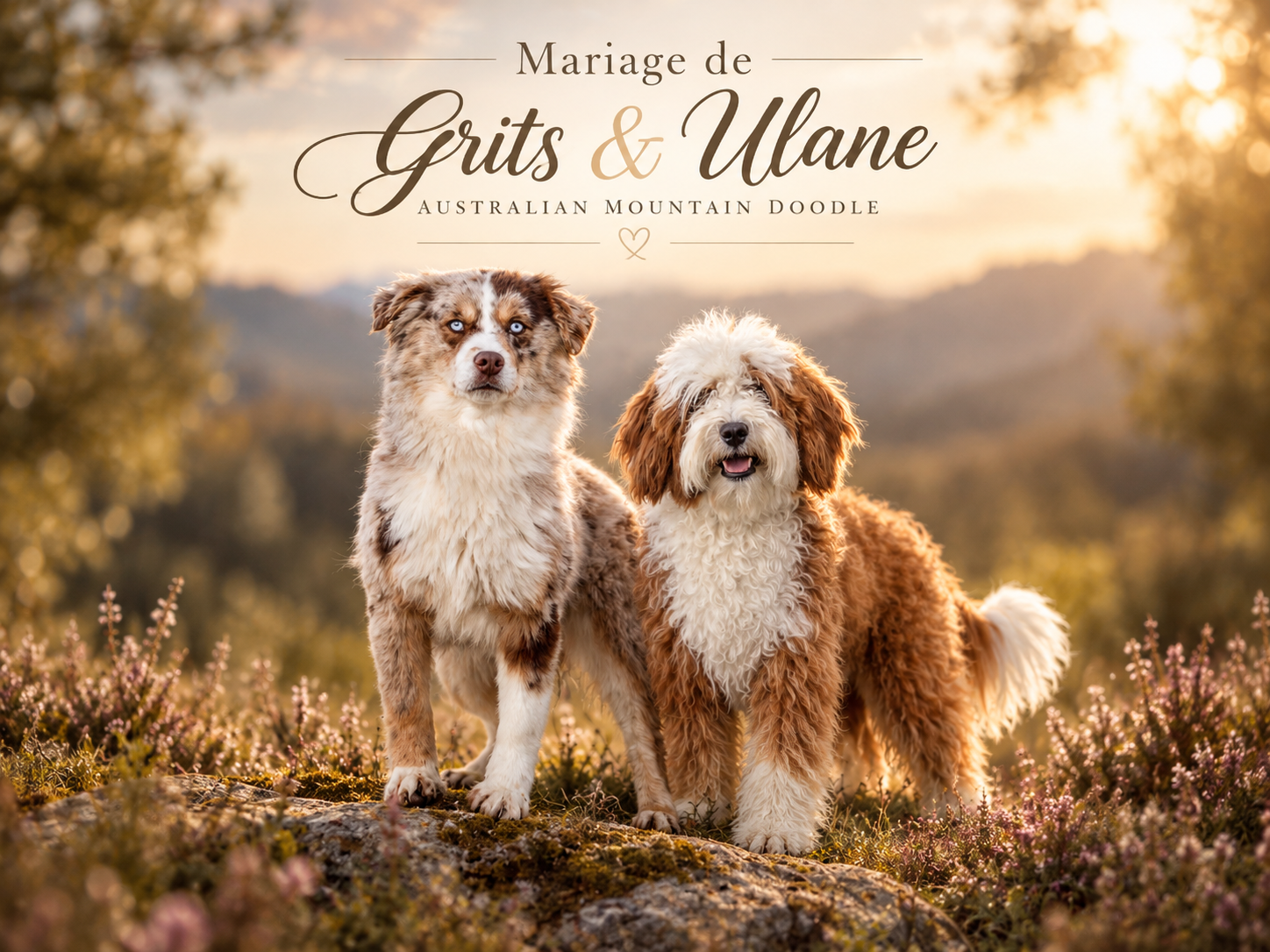 Portée Ulane et Grits - Australian Mountain Doodle, chiots Australian Mountain Doodle, naissance prévue le 25 octobre 2026