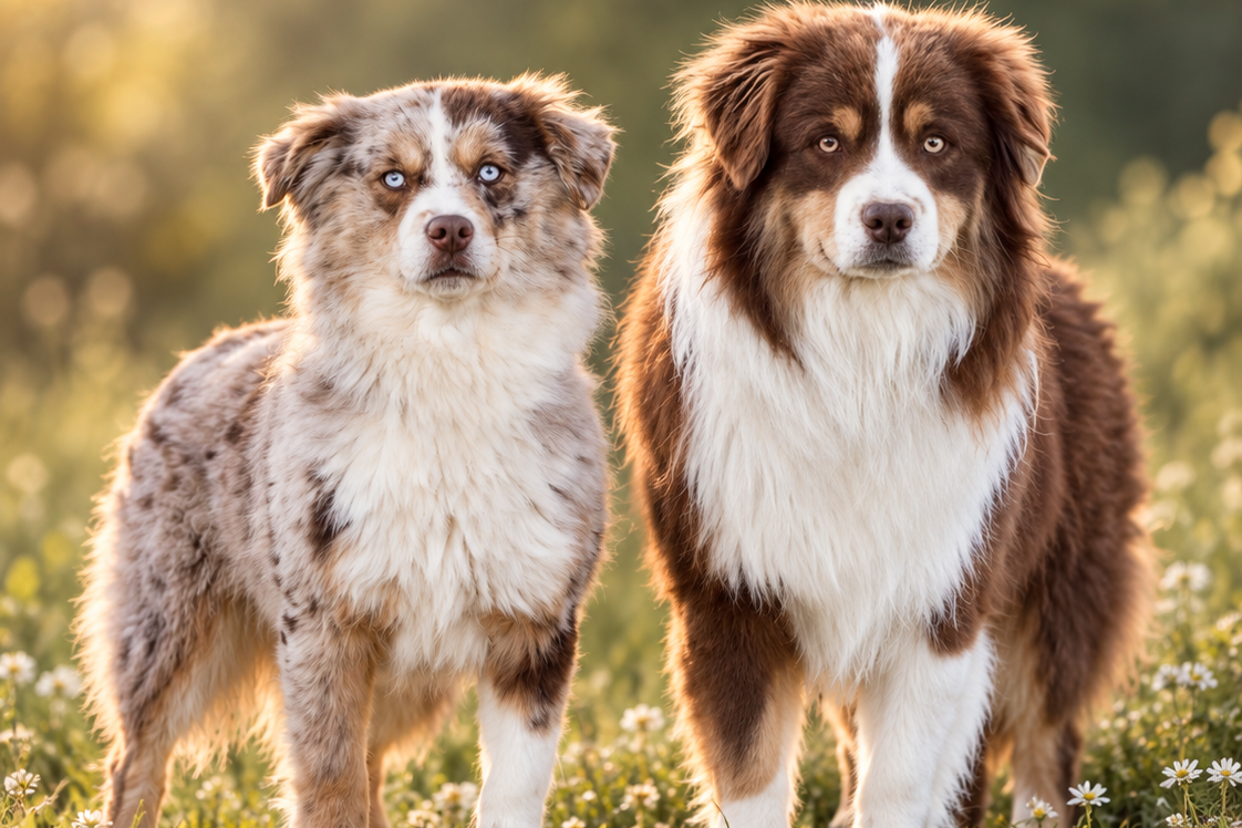 Portée Ulane et Sky, chiots Berger Américain Miniature nés le 14 octobre 2026