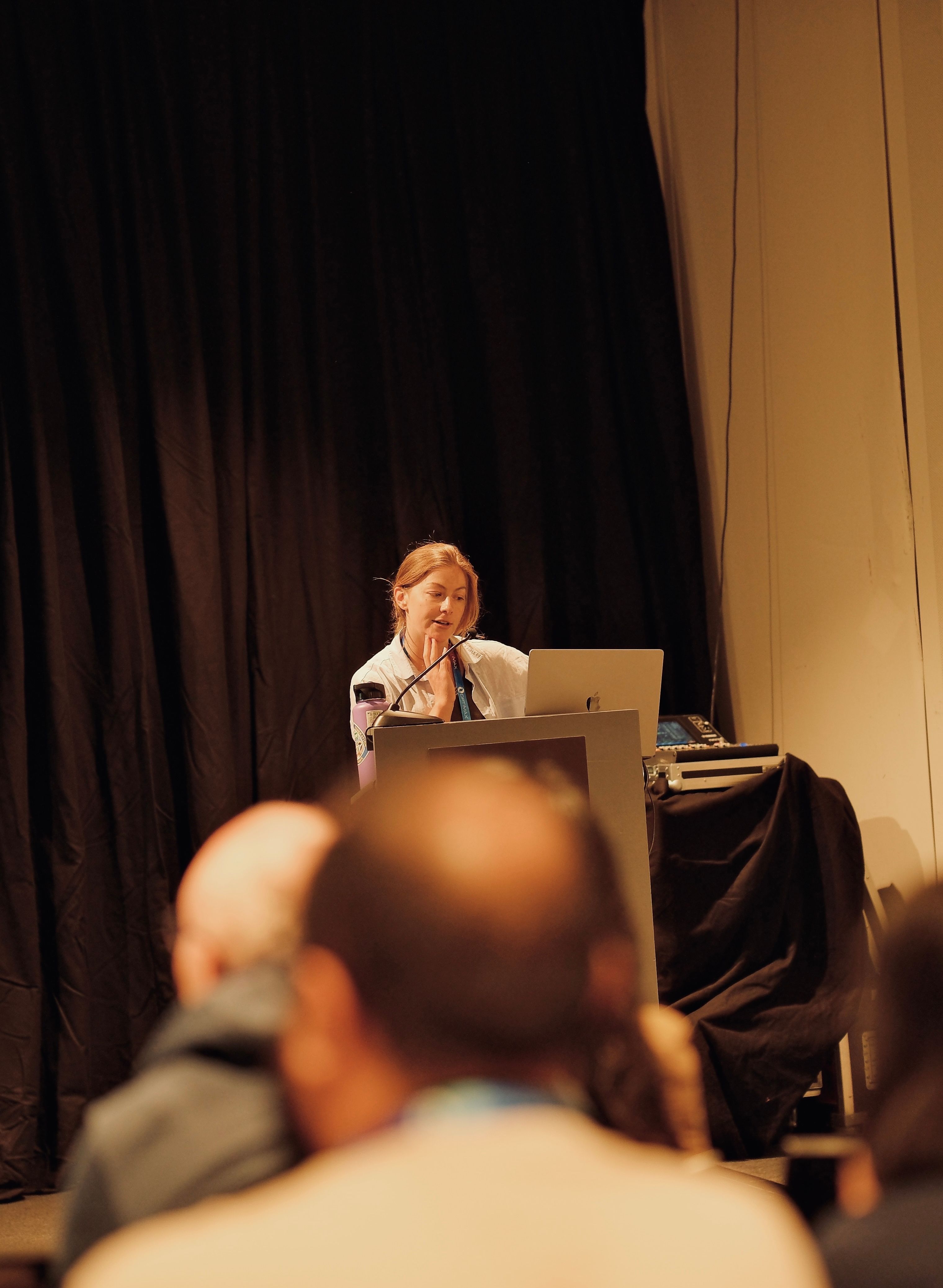 Deb at the SPIE podium
