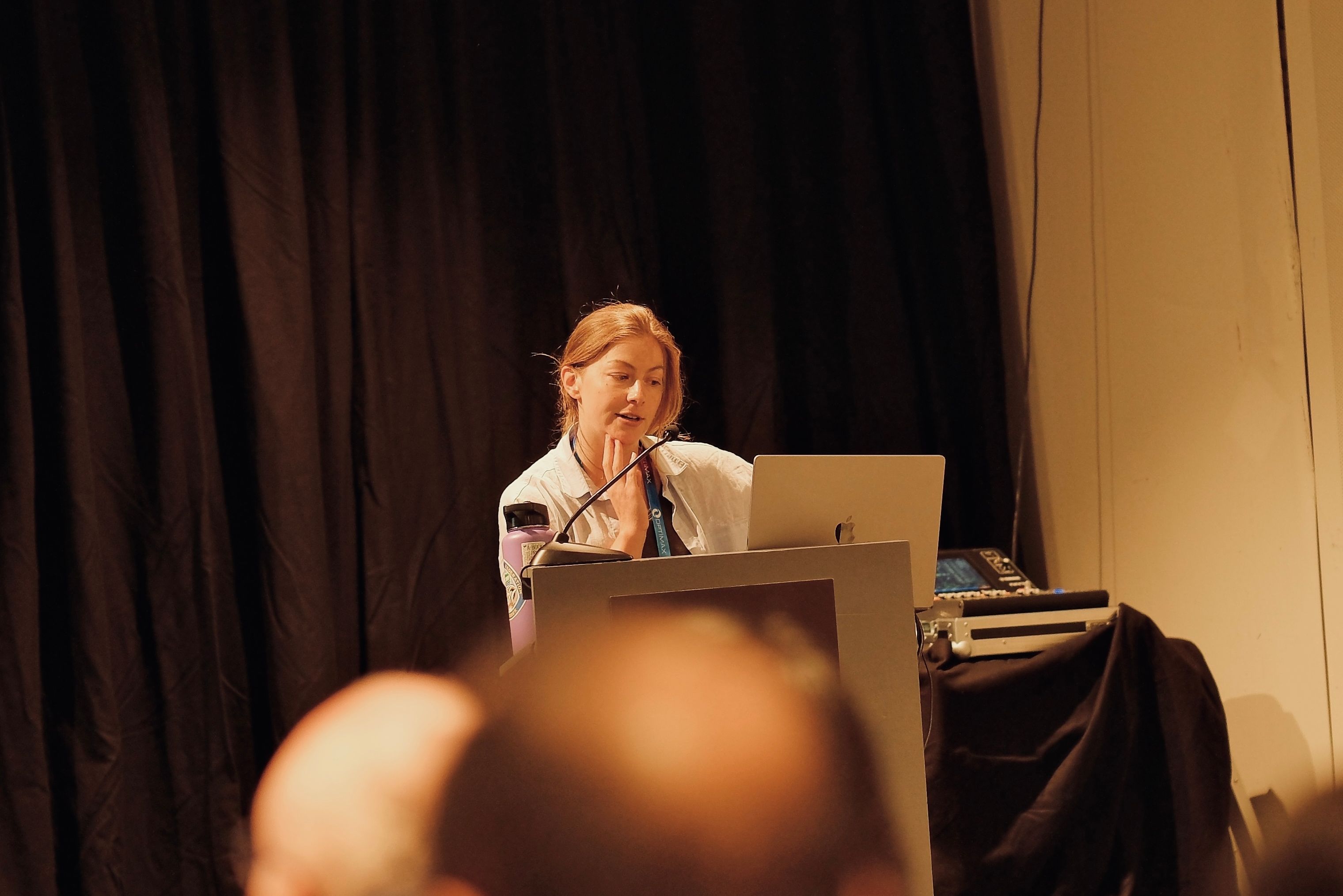 Deb at the SPIE podium