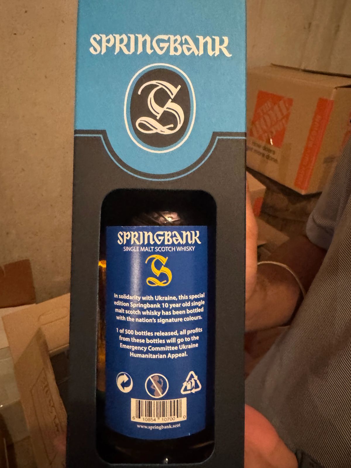 Springbank 10 Year Old Ukraine Charity Bottling - Elizabeth Carr, view 2