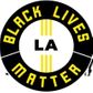 Circular logo of Black Lives Matter LA 