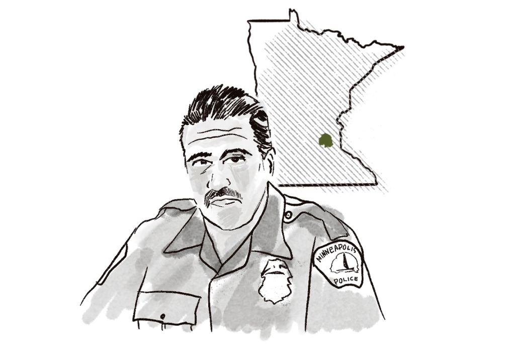 Illustration of Police Union leader, Bob Kroll